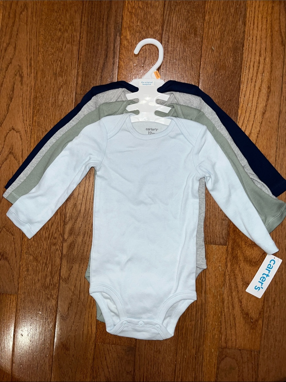NWT Carter's Long-Sleeve Baby Bodysuit Set - 4 pack